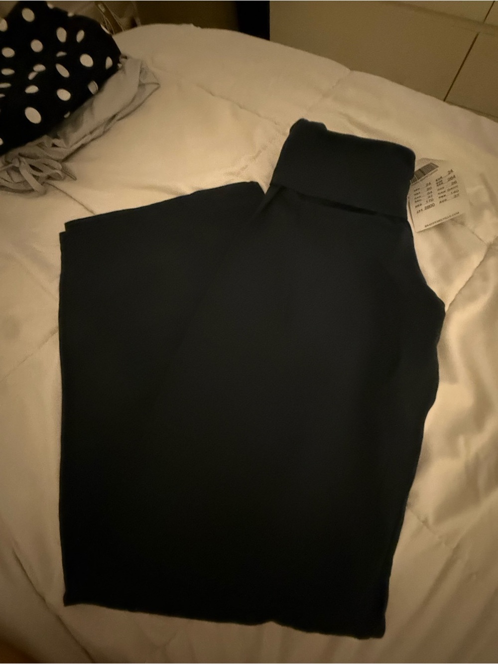 Brandy Melville Navy Wide-Leg Knit Pants